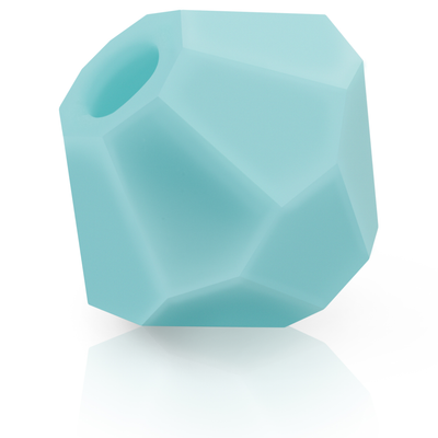 Preciosa Rondelle Beads - Turquoise Matte