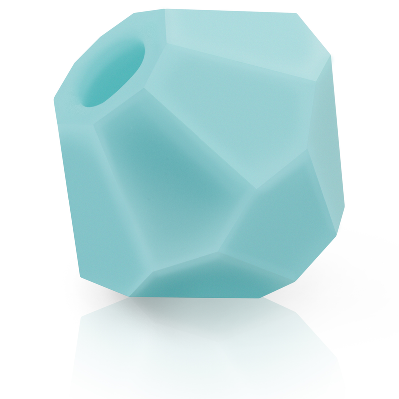 Preciosa Rondelle Beads - Turquoise Matte