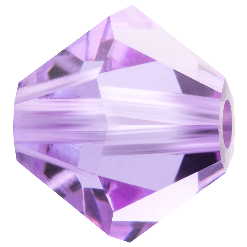 Preciosa Rondelle Beads - Violet