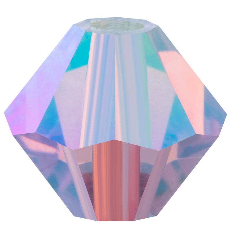 Preciosa Rondelle Beads - Violet AB 2x