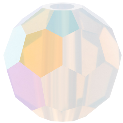 Preciosa Round Beads - White Opal AB